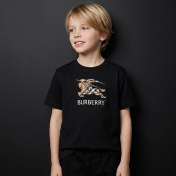 Boys Black EKD Logo T-Shirt