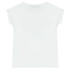 Girls White Logo T-Shirt, 1, hi-res