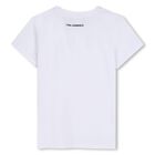 Girls Mini Me White Rhinestones Logo T-Shirt, 1, hi-res
