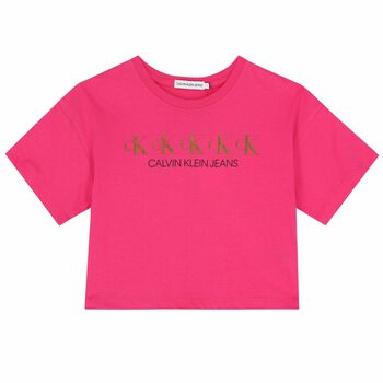 Girls Pink Logo T-Shirt