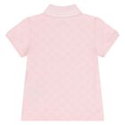 Younger Girls Pink GG logo Polo Shirt, 1, hi-res