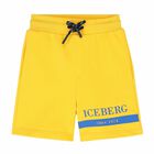 Boys Yellow Logo Shorts, 1, hi-res