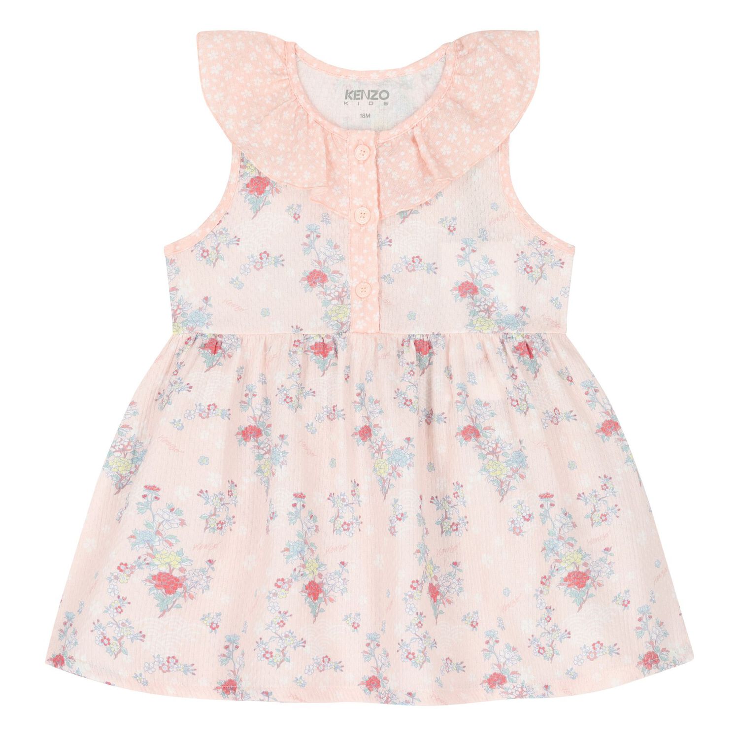 Baby Girls Pink Floral Dress Set, 1, hi-res