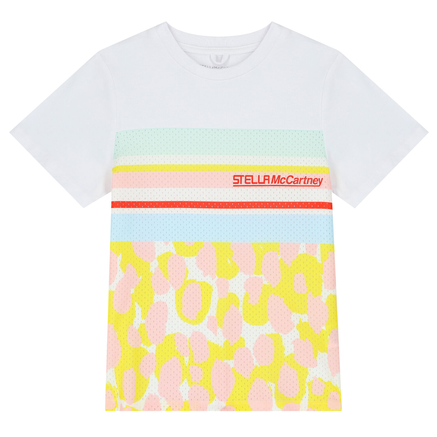 Girls White Logo T-Shirt, 1, hi-res