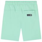Boys White & Green Shorts Set, 1, hi-res