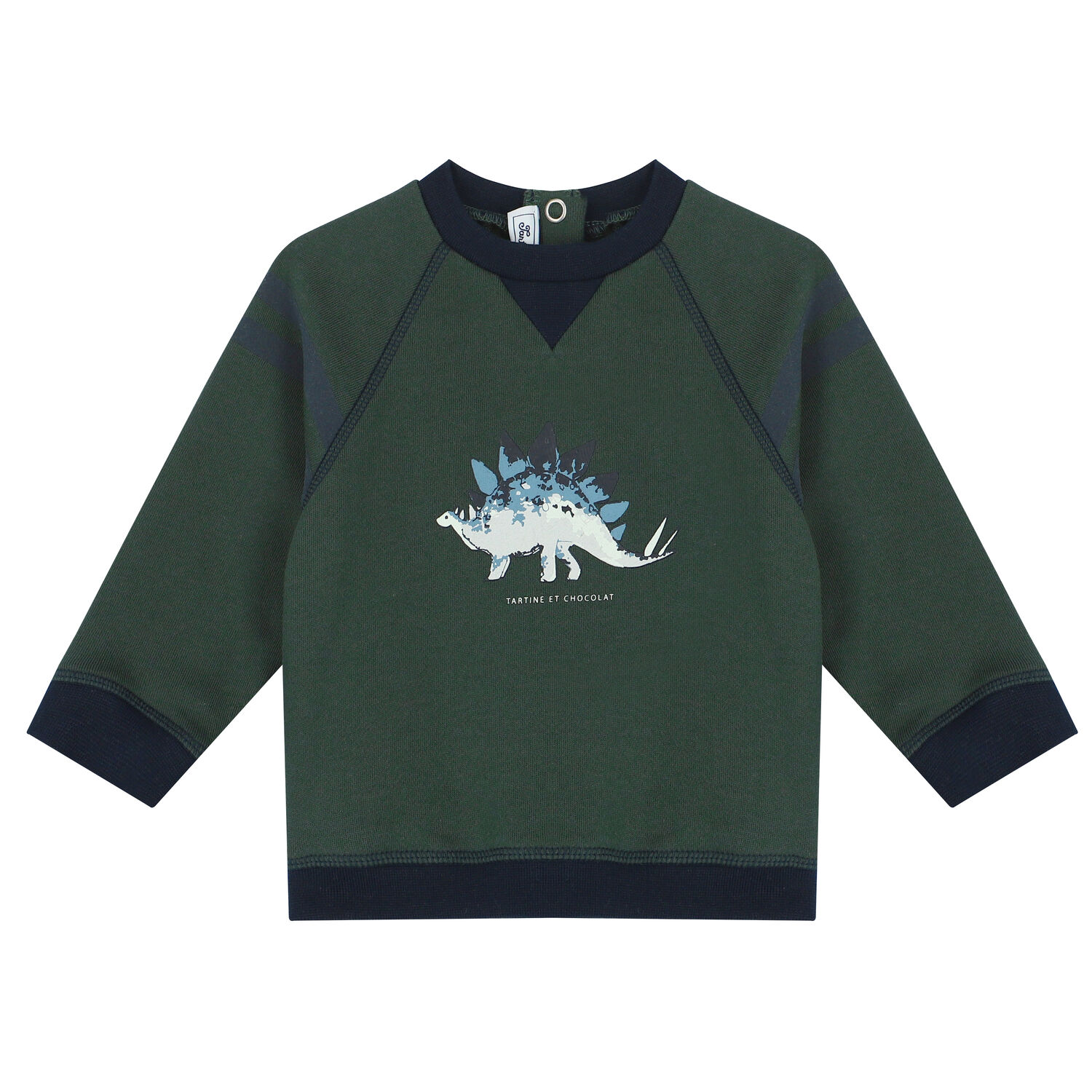Baby Boys Green Dinosaur Sweatshirt, 1, hi-res