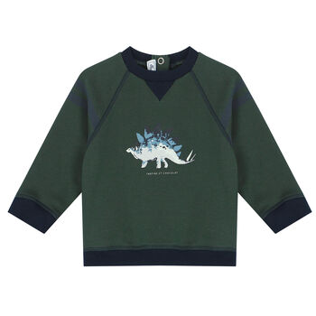 Baby Boys Green Dinosaur Sweatshirt