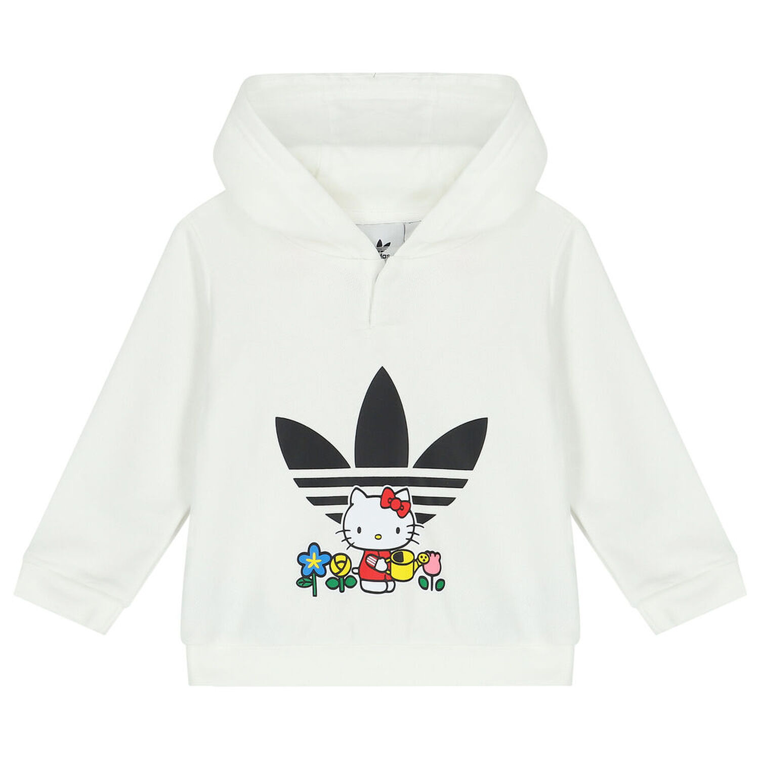 Younger Girls White Hello Kitty Hooded Top, 1, hi-res