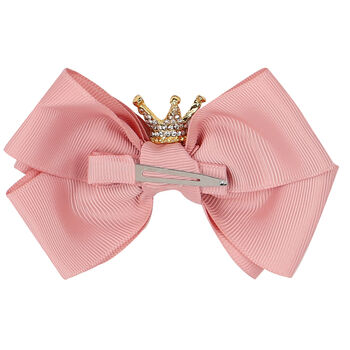 Girls Pink Bow Hairclip