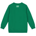 Boys Green Logo Sweatshirt, 1, hi-res