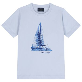 Boys Blue Logo T-Shirt