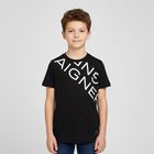 Boys Black Logo T-Shirt, 2, hi-res