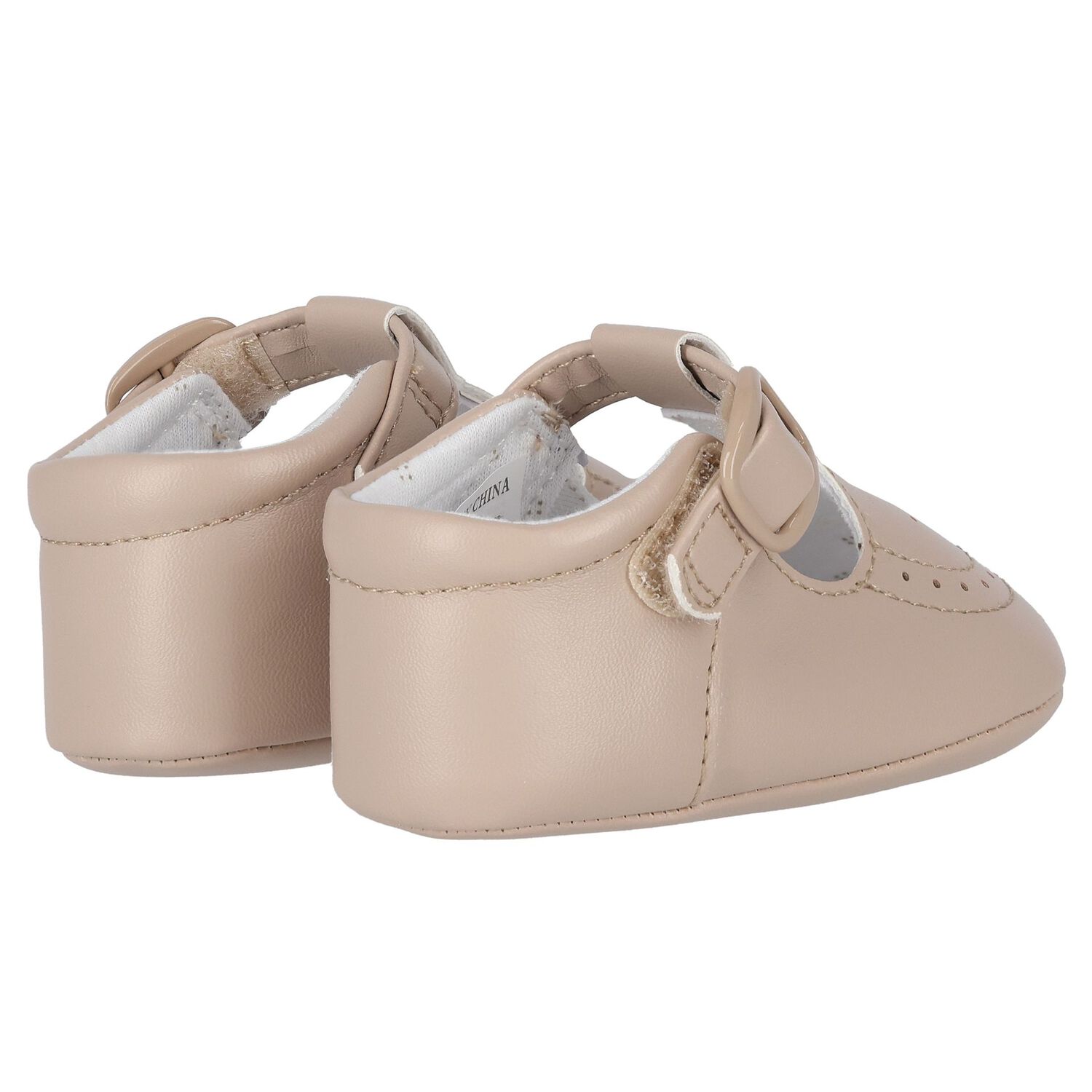 Baby Boys Beige Pre Walker Shoes, 2, hi-res
