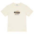 Boys Ivory Logo T-Shirt, 1, hi-res