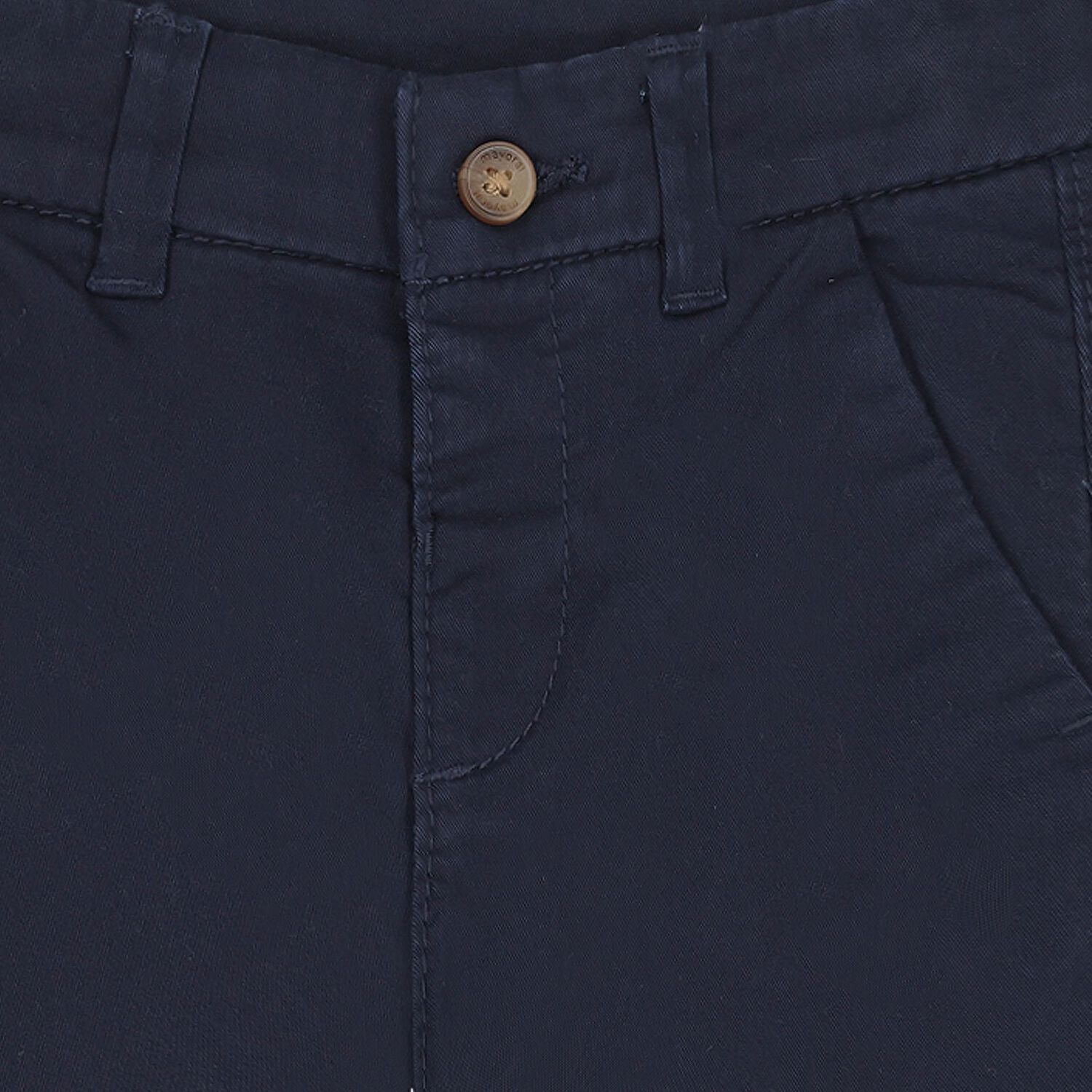Younger Boys Navy Blue Chino Trousers, 2, hi-res image number null