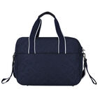 Navy Blue Logo Quilted Baby Changing Bag, 1, hi-res