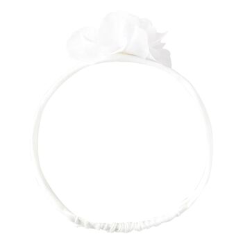 Baby Girls White Flower Headband