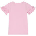 Girls Pink Bunny Logo T-Shirt, 1, hi-res