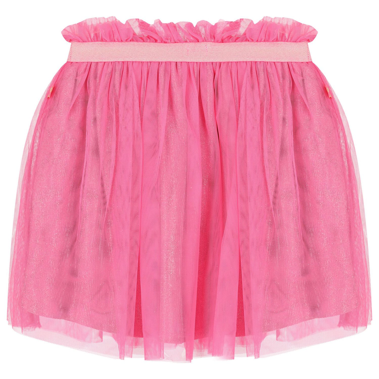 Girls Pink Logo Tulle Skirt, 1, hi-res image number null