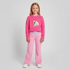 Girls Neon Pink Knitted Sweater, 1, hi-res