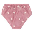 Baby Girls Red Floral Embroidered Dress Set, 2, hi-res