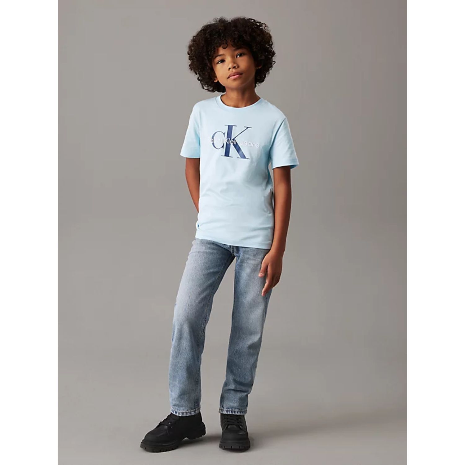 Boys Blue Logo T-Shirt, 3, hi-res image number null