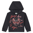 Girls Grey Logo Sweatshirt, 1, hi-res