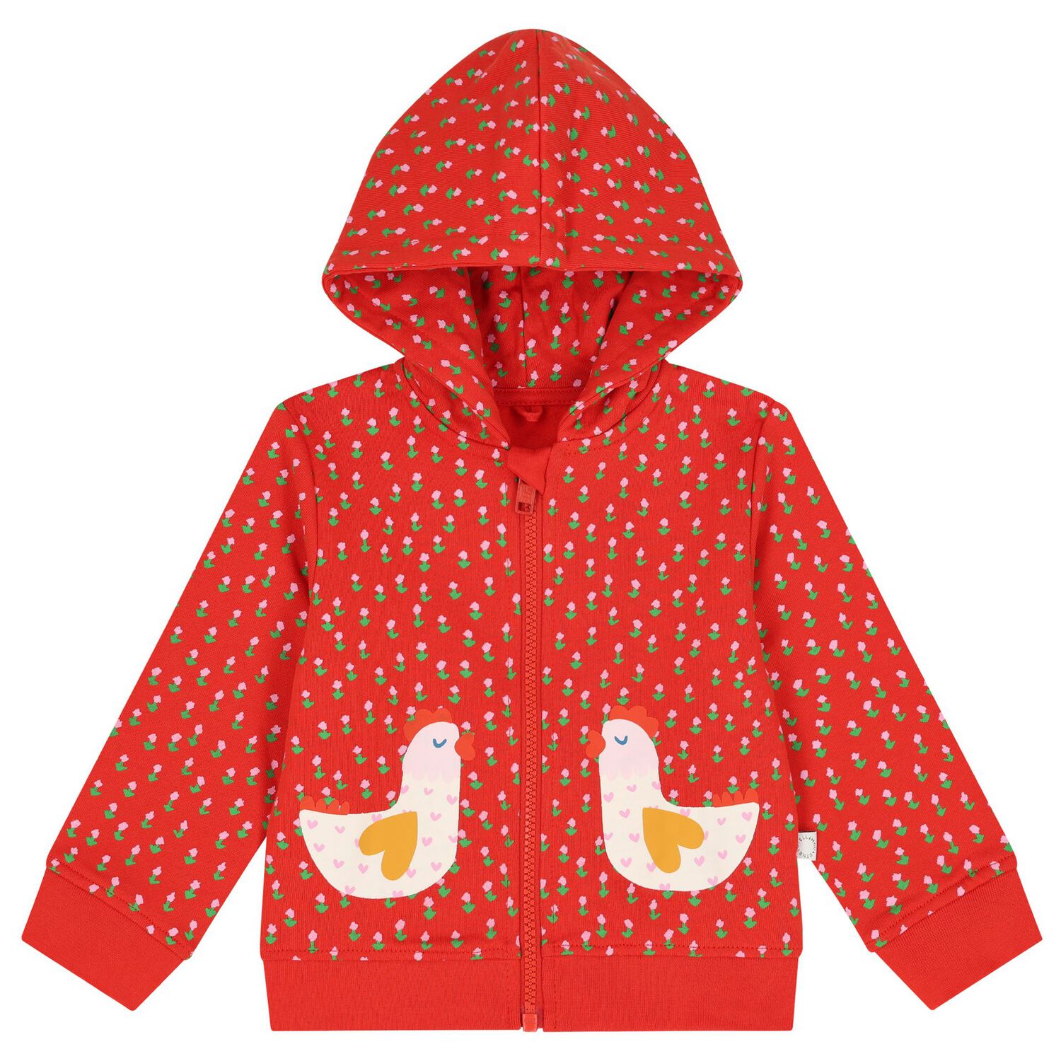 Younger Girls Red Floral Tracksuit, 1, hi-res image number null