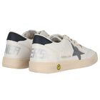 Ivory & Grey Logo Trainers, 1, hi-res