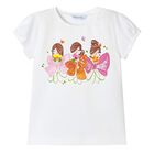Girls White T-Shirt, 1, hi-res