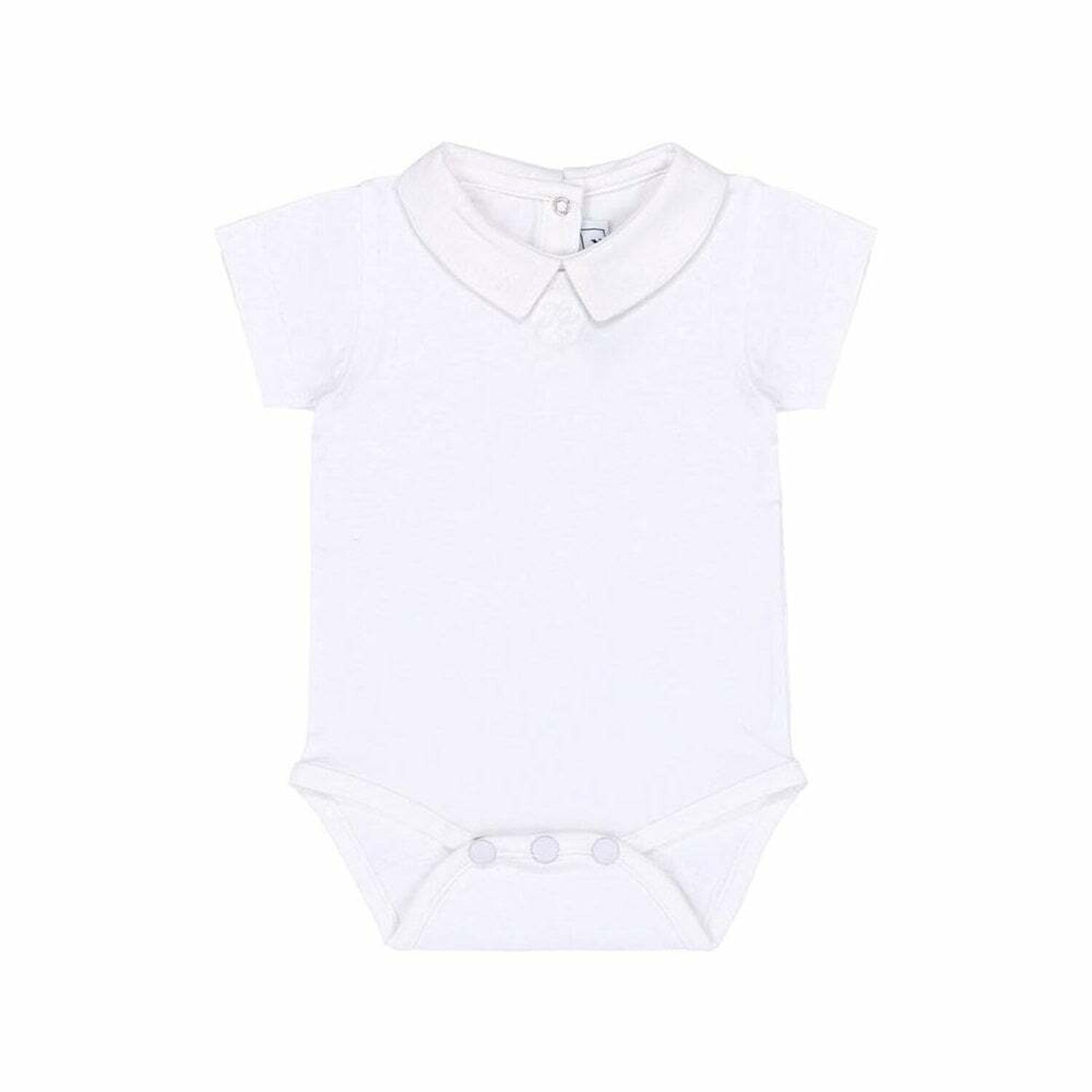 Baby Boy White Onesie, 1, hi-res