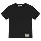 Black Logo Reflective T-Shirt, 1, hi-res