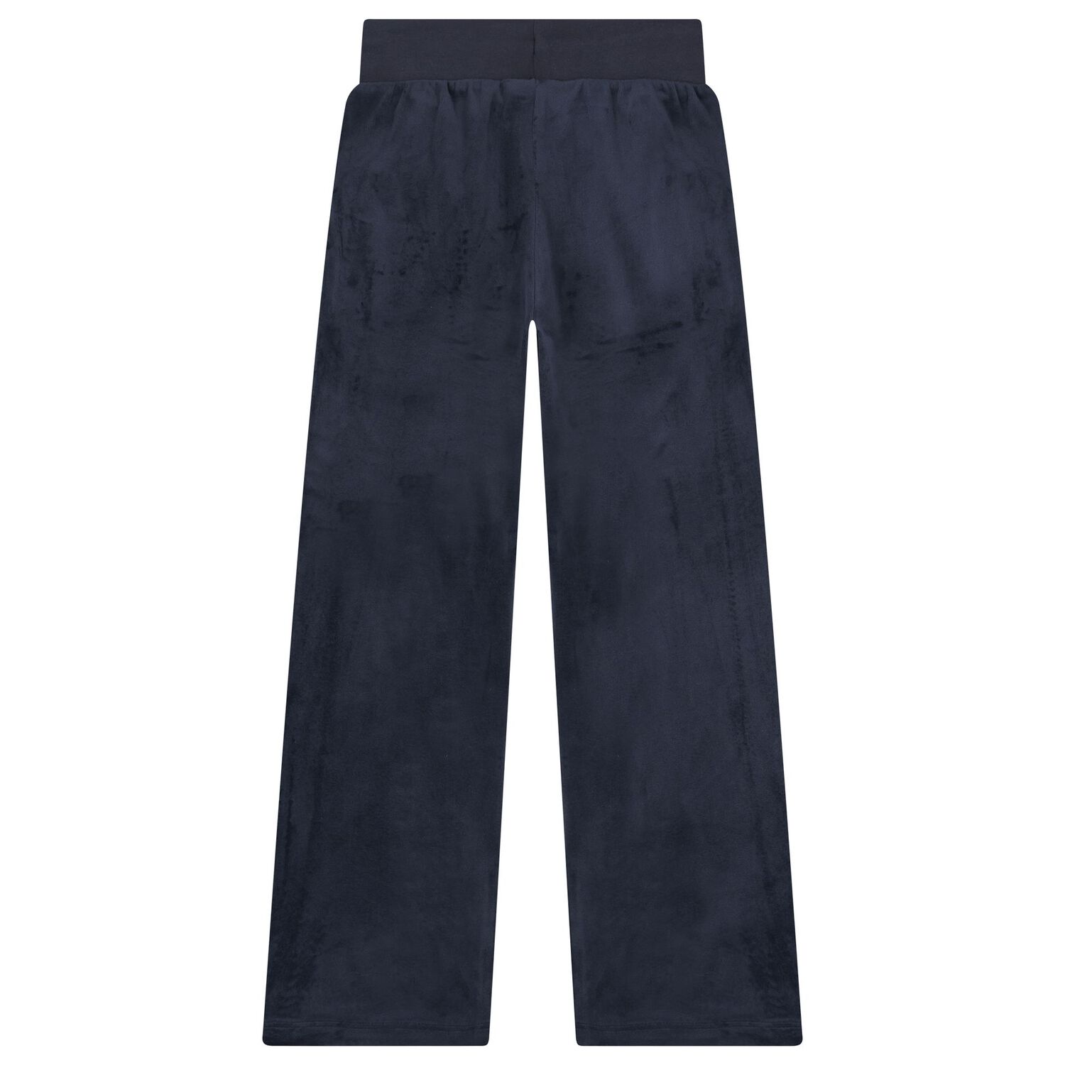 Girls Navy Blue Crystal Embellished Diamant&eacute; Logo Trousers, 1, hi-res