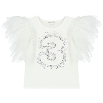 Girls White 3rd Birthday T-Shirt