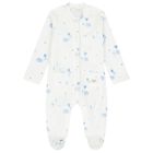 Baby Boys Ivory & Blue Balloon Babygrow, 2, hi-res