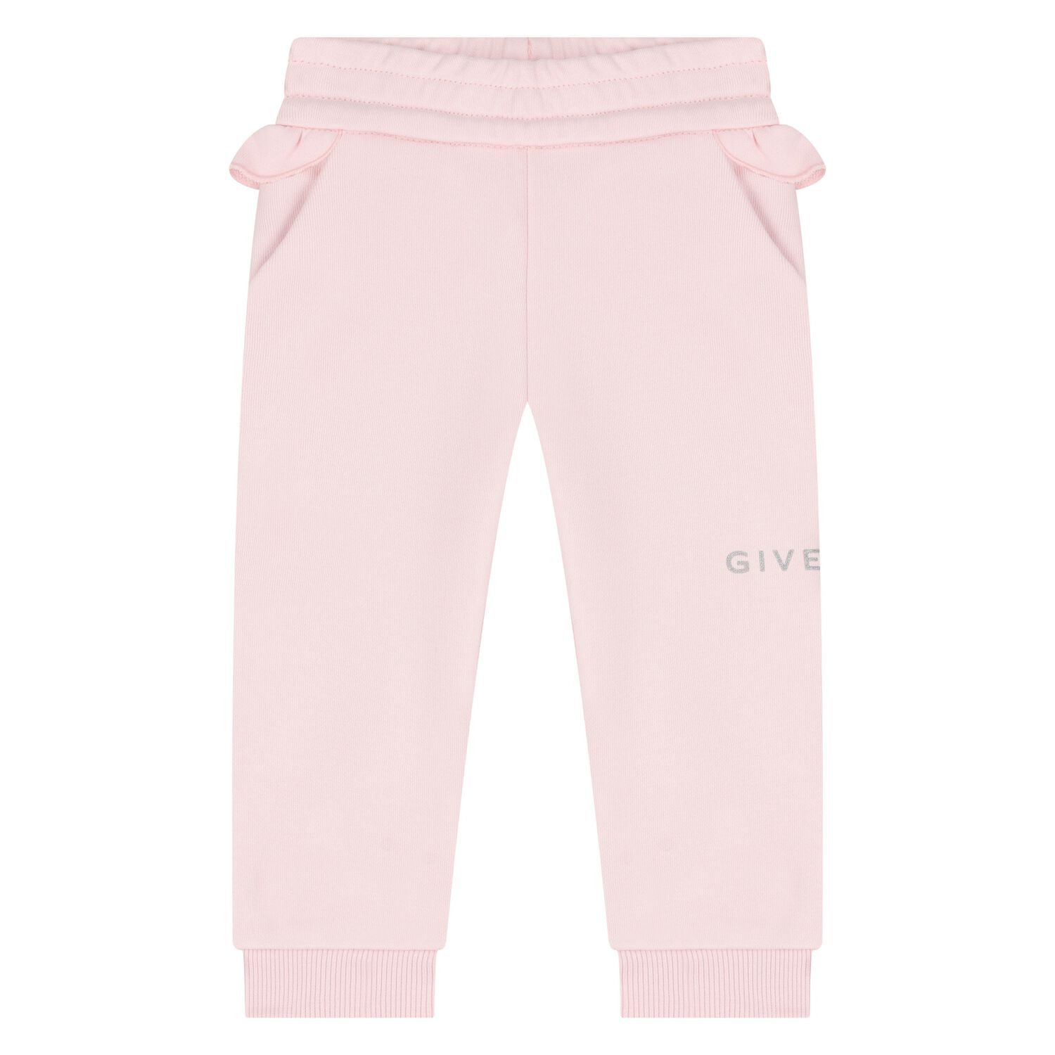 Younger Girls Pink Logo Joggers, 1, hi-res