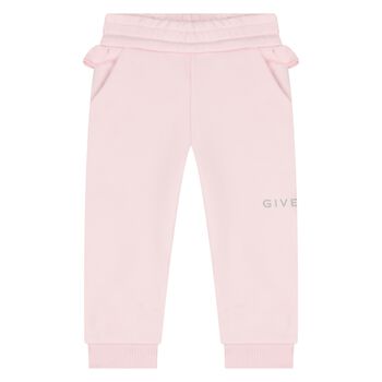 Younger Girls Pink Logo Joggers