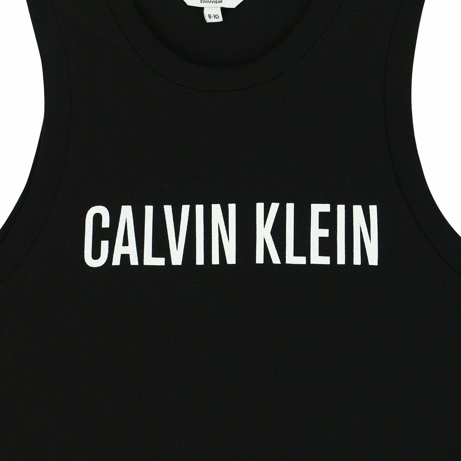 Girls Black Logo Dress, 1, hi-res