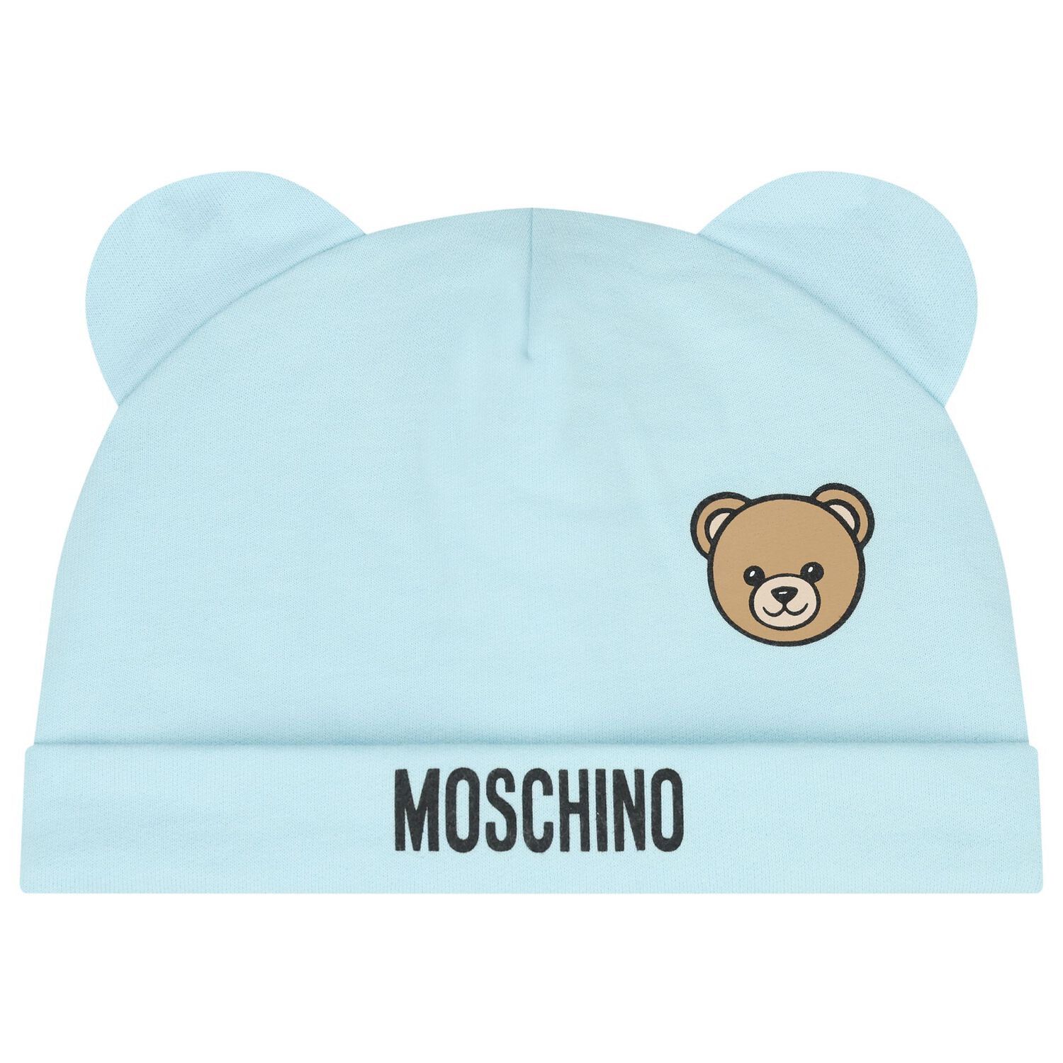 Blue Teddy Bear Logo Hat & Bib Gift Set, 4, hi-res