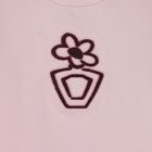 Girls Pink Flower Long Sleeve Top, 2, hi-res