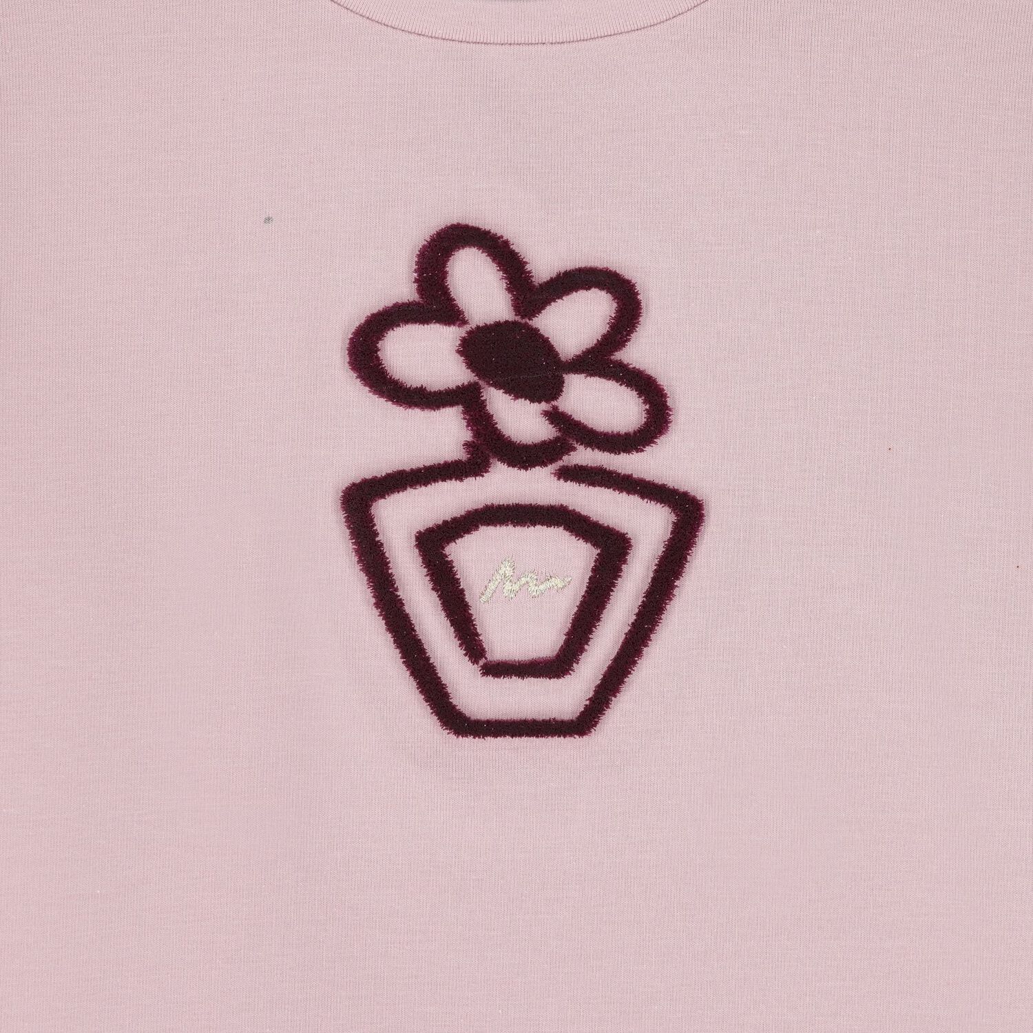Girls Pink Flower Long Sleeve Top, 2, hi-res
