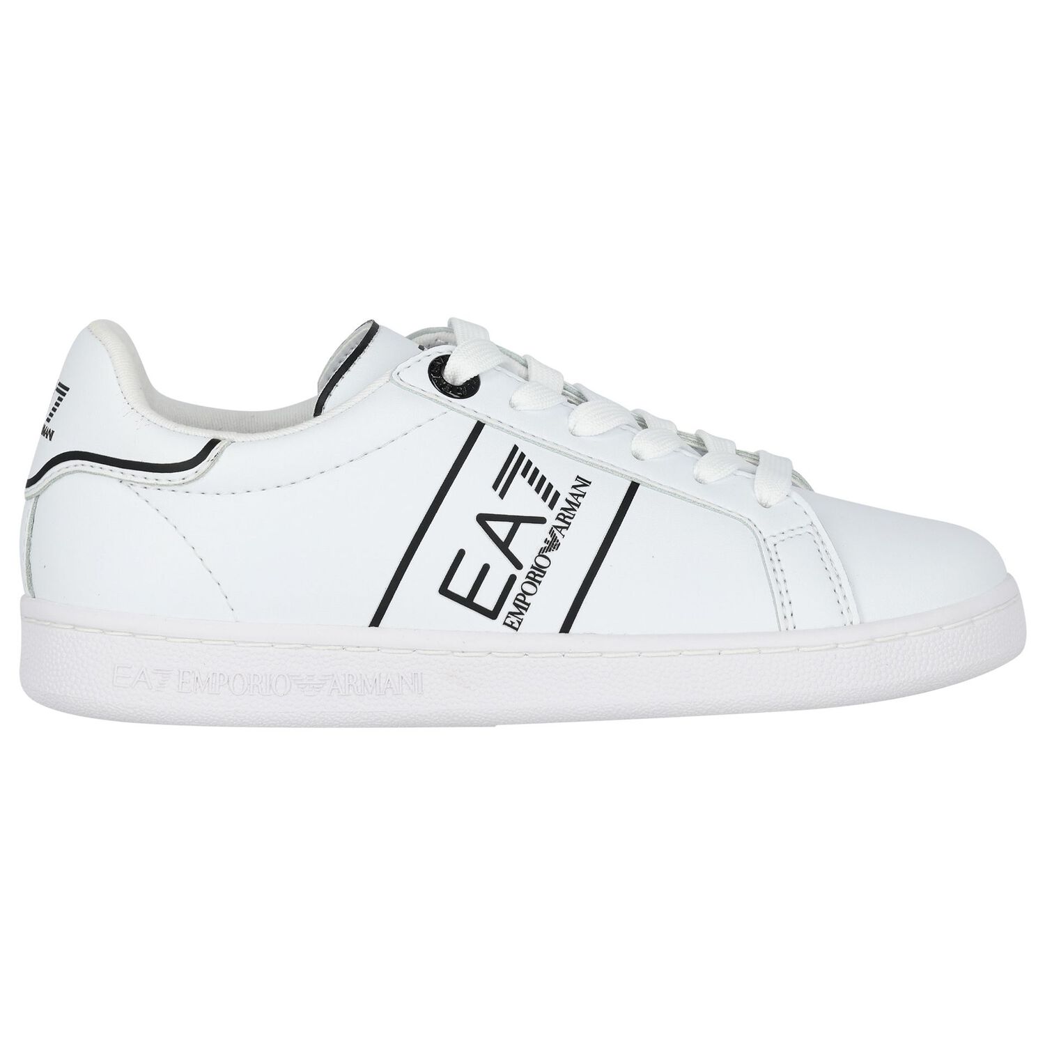 White Logo Trainers, 1, hi-res