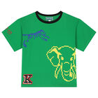 Boys Green Jungle Animals T-Shirt, 1, hi-res