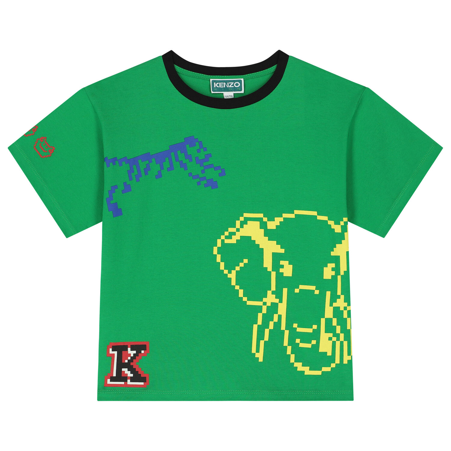 Boys Green Jungle Animals T-Shirt, 1, hi-res image number null
