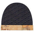 Baby Boys Navy Blue Logo Hat, 1, hi-res