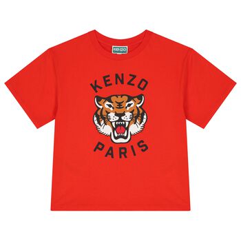 Boys Red Tiger T-Shirt
