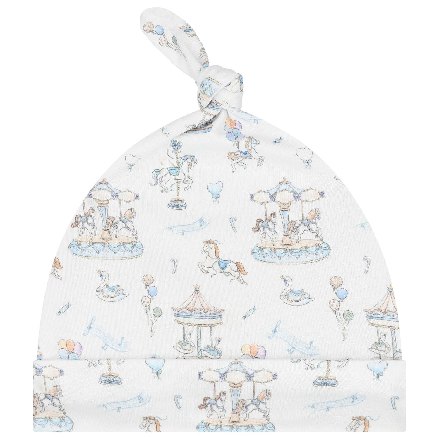 Baby Boys Blue & White Carousel Babygrow Gift Set (3 Piece), 1, hi-res image number null