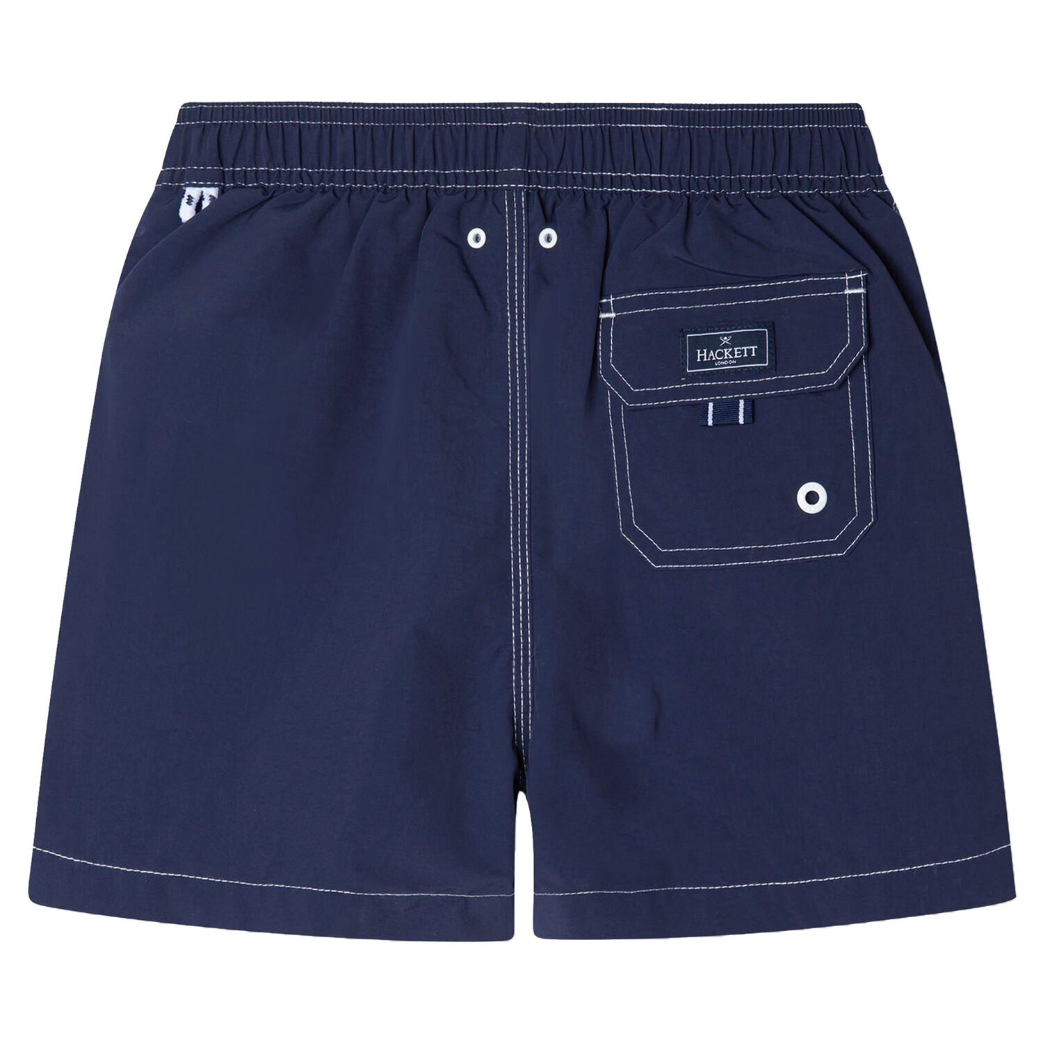 Boys Navy Nylon Swim Shorts, 1, hi-res