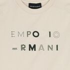 Boys Beige Logo T-Shirt, 1, hi-res