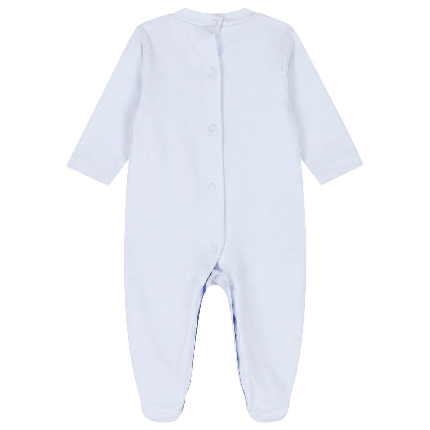 Baby Boys Blue Smocked Babygrow Gift Set, 2, hi-res